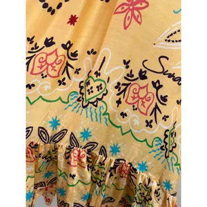 Sundress Boho Halter Mini Dress Resort‎ Vacation Beach Cover Up Festival M/L thumbnail 8