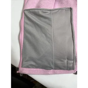 Jansport Pink Fleece Zippered Sweatshirt Jacket Women's Large Pockets thumbnail 8