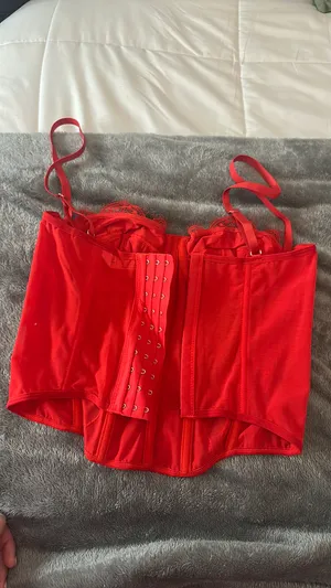 Red Corset Shein thumbnail 2