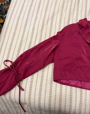Nasty Gal Pink Cropped Blazer thumbnail 5
