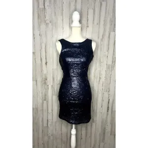 Lulus Women's Small Time to Shine Blue Sequin Bodycon Mini‎ Dress Party Cocktail thumbnail 7