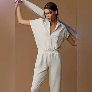 Anthropologie Sundays Womens Derby Jumpsuit‎ Light Heather Grey Sz S Minimalist thumbnail 10