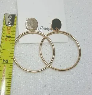 Gold Plated Hoop Earrings - RGN thumbnail 3