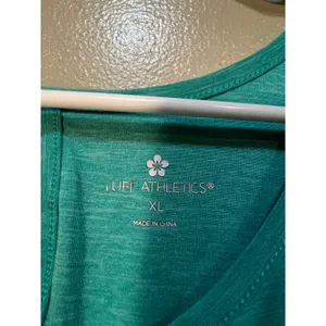 Tuff Athletics Women's Sz XL Active T-Shirt Spectra Green Heathered Short Sleeve thumbnail 11