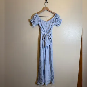 SELFIE LESLIE Linka Off-Shoulder Tie Back Midi‎ Dress thumbnail 4