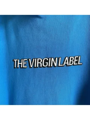 Sandrine Rose The Virgin Label 100% Cotton Blue Hooded Sweatshirt Baggy Size XS thumbnail 5