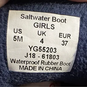 Sperry Saltwater Duck Boots Blue and‎ Brown Size 5M thumbnail 6