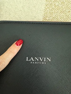 Lanvin Black and Brown Cosmetic Bag thumbnail 6