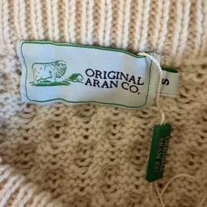 Original‎ Aran Co Womens Cream 100% Merino Wool Cable Knit Sweater Small Ireland thumbnail 5