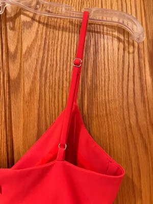 LIKELY Charla Ruched Bodycon Sleeveless Spaghetti Strap Mini Dress Red‎ Size 4 thumbnail 11