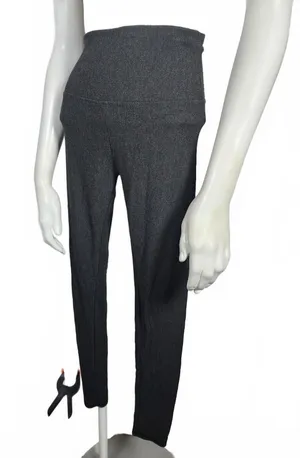 Orvis Classic Collection Charcoal Gray High Waist Fleece Lined Leggings Size S thumbnail 1