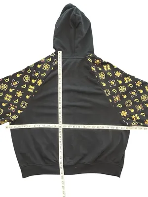 Disney Disneyland Sleeping Beauty Castle Zip Up Hoodie large L Black Gold Foil Jacket thumbnail 8
