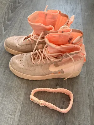 Nike SF Air Force 1 High Peach Pink Tan Women’s 9.5 Sneakers thumbnail 1