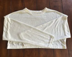 Cropped long sleeve White Size M thumbnail 1