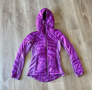 Lululemon Down For a Run Jacket in Tender Violet color size 4 thumbnail 3