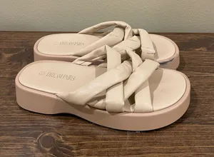 Dream pairs chunky platform sandals Tan Size 8.5 thumbnail 1