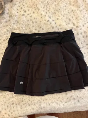 Lululemon Black Pace Rival Skirt Mid-Rise Regular 4 thumbnail 4