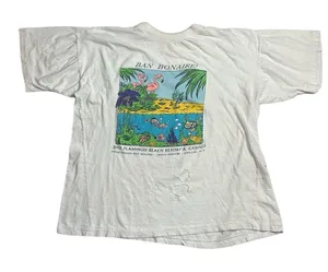 90s Vintage Ban Boinaire! GraphicTourist Tshirt White Medium Thrashed thumbnail 1