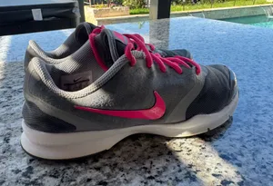 Nike Women's In-Season TR 4 training shoes in gray and pink thumbnail 1