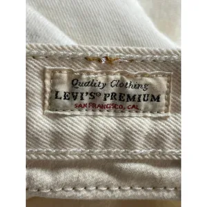 Levi's 70s High Slim Straight Leg Women's White High Rise Denim Jeans Size 27 thumbnail 5