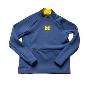 Jordan University M Logo Navy & Yellow Pullover Jacket L thumbnail 1