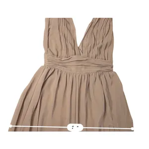 Lulu's Heavenly Hues Taupe Blush‎ Gown Maxi Long Dress MEDIUM NWT Formal thumbnail 9