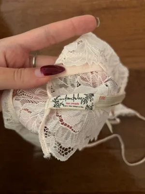 Free People NWT Women's Everyday Lace Longline Bralette - heavenly pink thumbnail 3