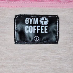 Gym + Coffee Pink Fleck Heathered Full Zip Hoodie‎ Jacket Athleisure Women Small thumbnail 6