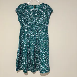 Emory Rose Floral Dress‎ green white size small thumbnail 2