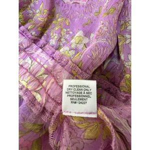 MISA Los Angeles Lilian Women's XS Pink Yellow Floral Ruffle Tiered V-Neck Mini thumbnail 10