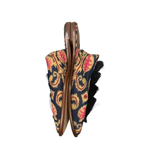 Nine West Ollial Tassel Vibrant Boho Pointed Mules Slides Shoes 8.5 thumbnail 3