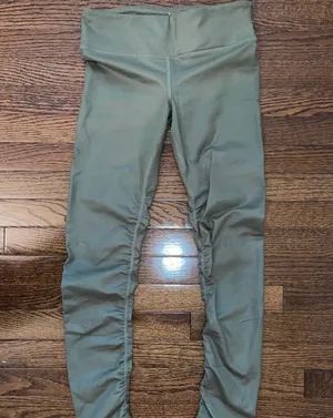 Alo High Waisted Cinched Legging Sage/Green thumbnail 1