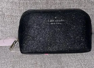 Kate Spade Glitter Fabric Small Cosmetic Bag New With Tags thumbnail 1