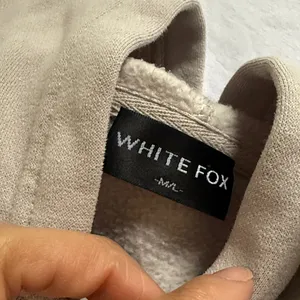 White Fox Boutique Hoodie with Black Letters M/L Oversized Season 7 Sweatshirt thumbnail 5