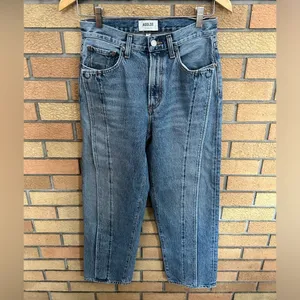 Agolde Fold Wide Leg Jeans in Navigate Size 25 Denim thumbnail 4