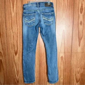 Woman’s‎ BKE Alec distressed blue jeans 28x30 pre-loved thumbnail 5