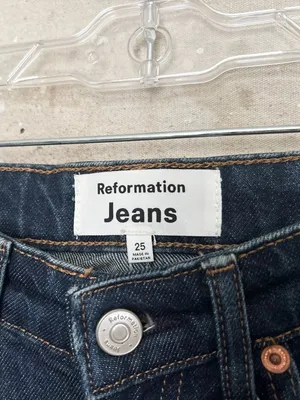 Reformation Lydia High Rise Denim Mini Skirt thumbnail 4