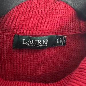 Lauren Ralph Lauren Red Cowl Neck Drawstring Knit Sweater 1X Plus Size thumbnail 3