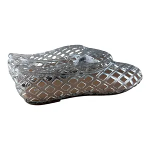 Old Navy Womens Caged Jelly Flats Clear Diamond Lattice Slip On Shoes Size 10 thumbnail 2