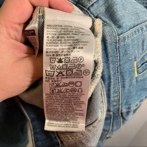 Levi's Womens Size Small Denim Jean Jacket Light Wash Stretch Cotton thumbnail 9