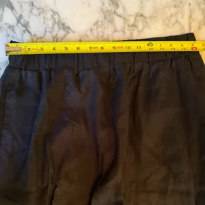 NWOT Quince 100% European Linen Black Side Slit Maxi Skirt Sz L thumbnail 7