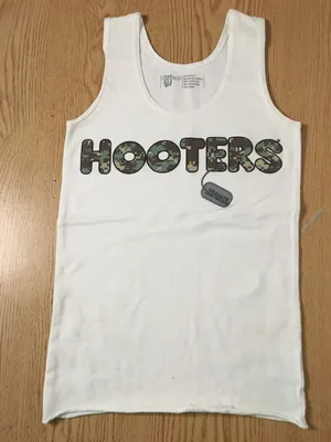 Hooters B43 Girl Worn Vintage Camo Uniform Tank Size XXS thumbnail 1