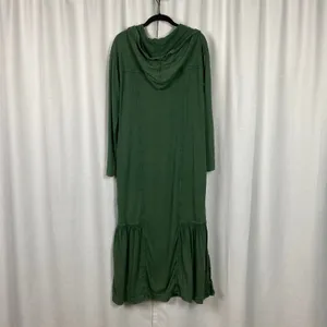 Anthropologie Daily Practice Green Hooded Maxi Dress Sz.XS thumbnail 12