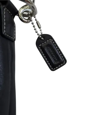 Vintage Coach Black Leather Soho Duffle Flap Crossbody Bag 9480 Y2K thumbnail 11