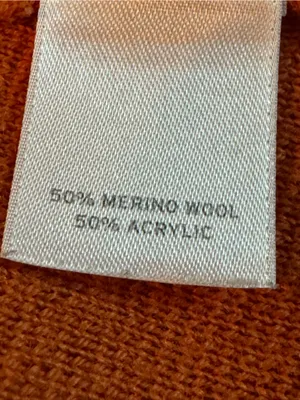 Halogen Orange wool blend Knit Blazer large thumbnail 7