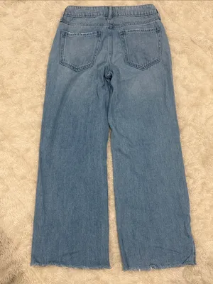 Hollister Light Blue Wide-Leg‎ Jeans Woman’s size 000 R thumbnail 3