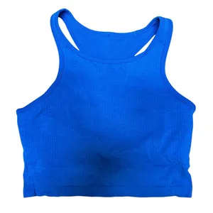 Lululemon Ebb to‎ Street Cropped Racerback Tank Top Poolside Women's Size 12 thumbnail 1