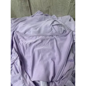 Womens Lg Lavender Ruched Cowl Neck Maxi Gown Sleeveless Purple Sexy Long Dress thumbnail 8