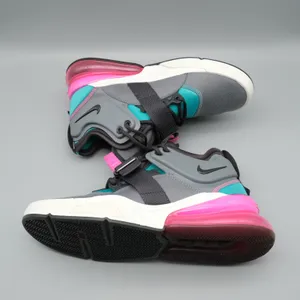 Nike Air Force 270 GS Wolf Grey Hyper Pink Teal AJ8208-005 6Y Women 7.5 Sneaker thumbnail 3