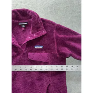 Patagonia‎ Womens Polartec Re-Tool Snap T Purple Fleece Pullover Size Small thumbnail 6